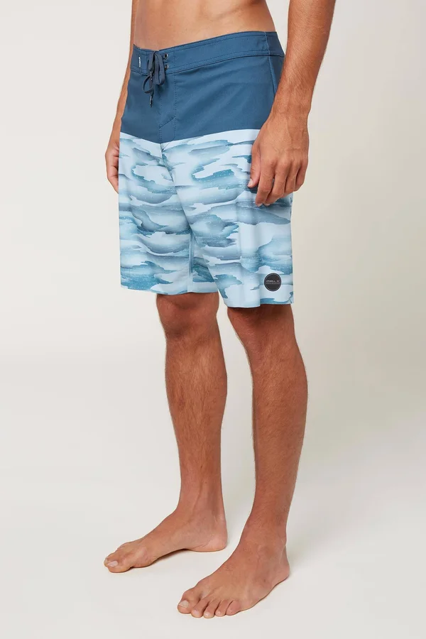 O&Neill Hyperfreak Nomad 19x22 Boardshorts Men's Light Blue, 34