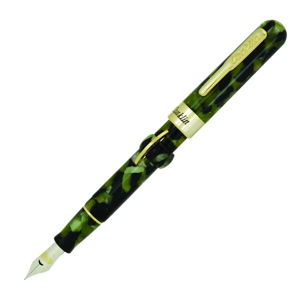 Conklin Mark Twain Crescent Filler Fountain Pen - Vintage Green - Fine
