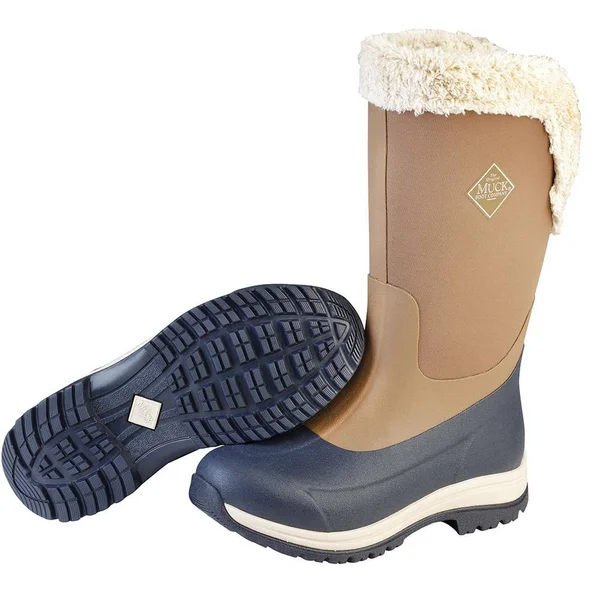 Muck Boots Women's Apres Tall 15'' Winter Boots - Size: 5.0, Brown