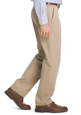 Izod Men's Performance Stretch Straight Fit Flat Front Chino Pant