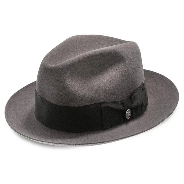 Stetson Temple Fur Felt Fedora Hat - Size: 7 1/8, Black