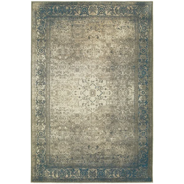 Oriental Weavers Pasha 1330E 7&10x22 x 10&10x22 Blue Area Rug