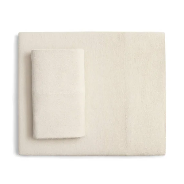 Bed Tite Cotton Flannel Sheet Set - Ivory, Full
