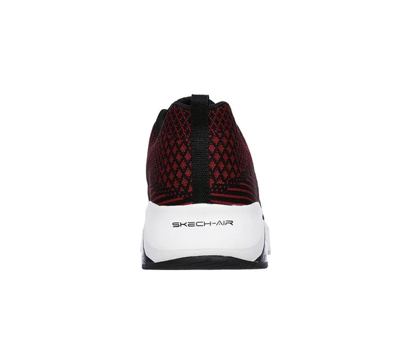 Skechers Men's Skech-Air Varsity Sneakers - Black/Red, 14.0
