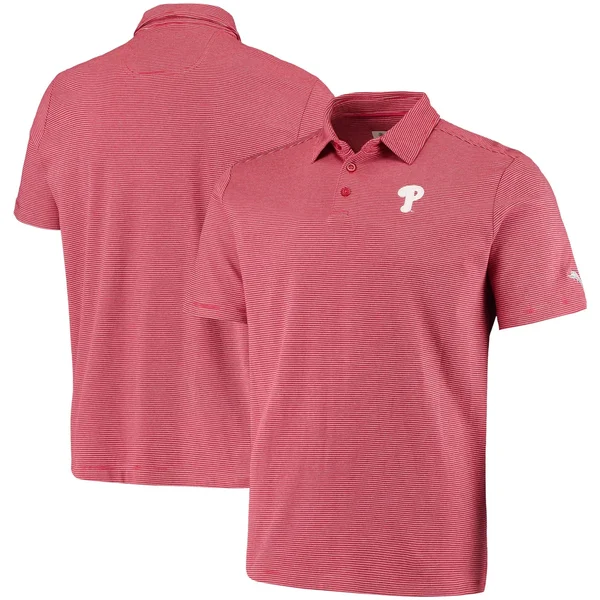 Tommy Bahama Philadelphia Phillies Red Pacific Shore Polo Size: 3XL
