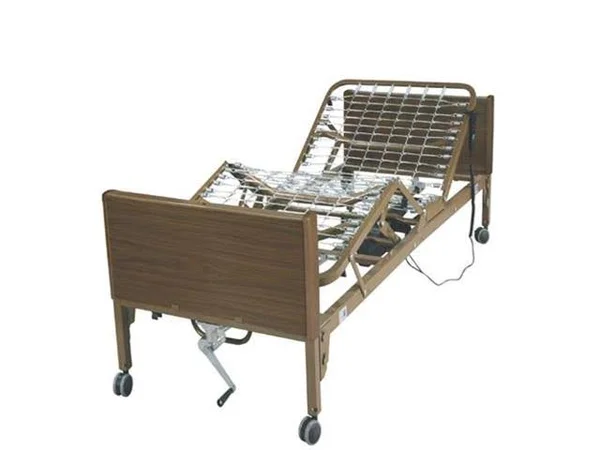 Drive Medical Delta Ultra Light Full Electric Bed with Full Rails and Foam Mattress