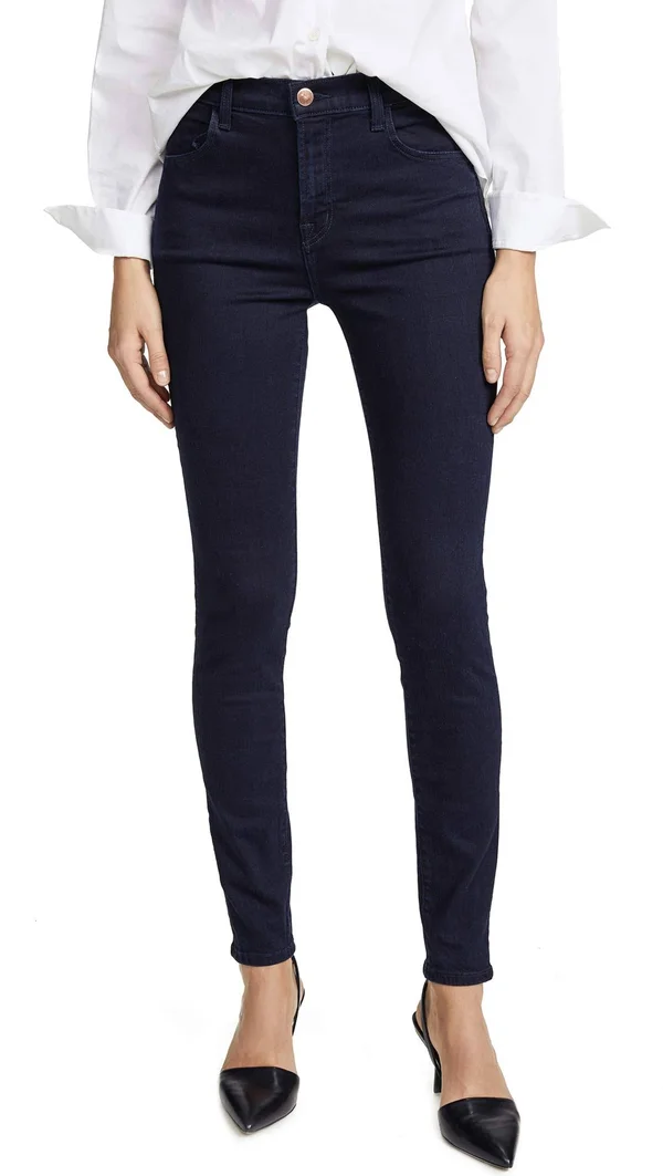 J Brand Maria High-Rise Skinny Jeans - Blue, Women's, 29
