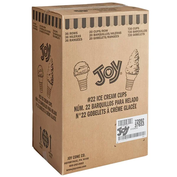 Joy #22 Cake Ice Cream Cone - 720/Case
