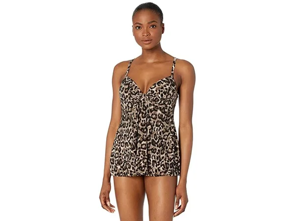 Miraclesuit Belle Gattino Marina Tankini Swim Top - Brown (6530125) 10