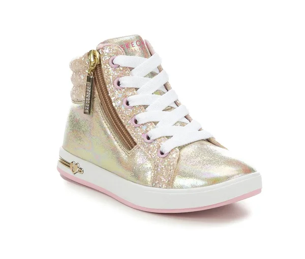 Skechers Shout Outs Hi Top Fashion Sneaker (Little Girls and Big Girls), Infant Unisex, Gold