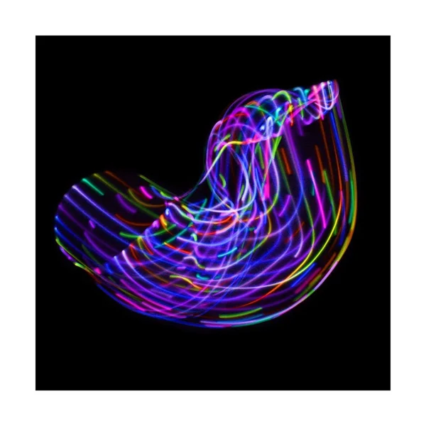 LED Hula Hoop Fully Rechargeable and Collapsable - 28 Color Strobing and Changing LED Lights - Multiple Sizes Available - Light