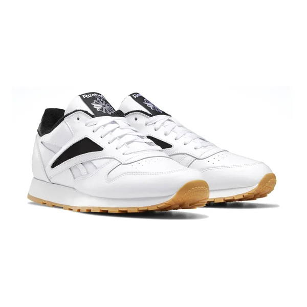 Reebok Lifestyle Classic Leather Mark Men's Shoes White/Black/White : 10.5 D