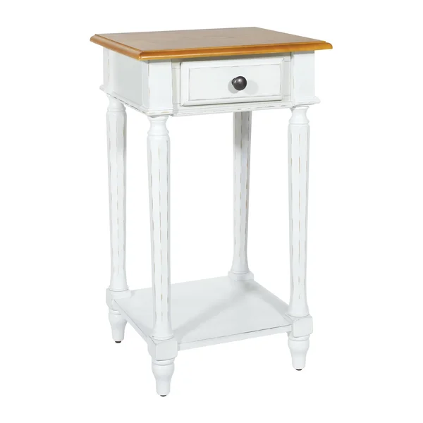 Osp Home Furnishings Medford Side Table - Distressed White