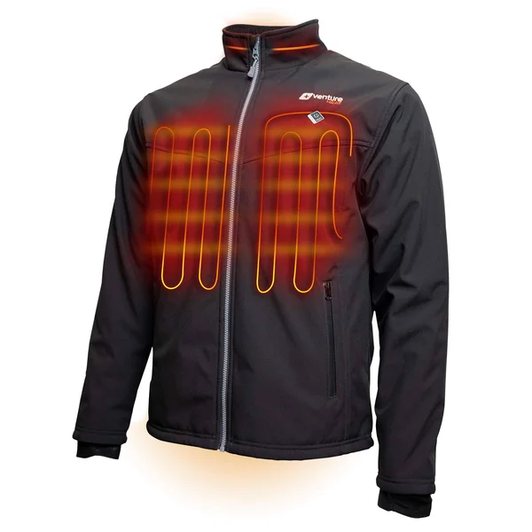 Venture Heat Men's Softshell Heated Jacket with Battery - Windproof X-Large