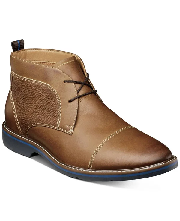 Nunn Bush Pasadena Cap Toe Chukka Men's Boot - Cognac Size 9