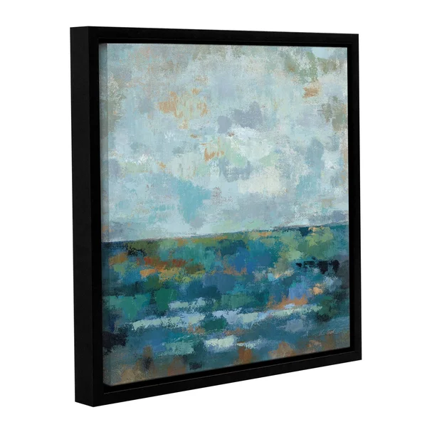 ArtWall Silvia Vassileva's Seascape sketches 2, Gallery Wrapped Floater-framed Canvas 10x10 2vas010af