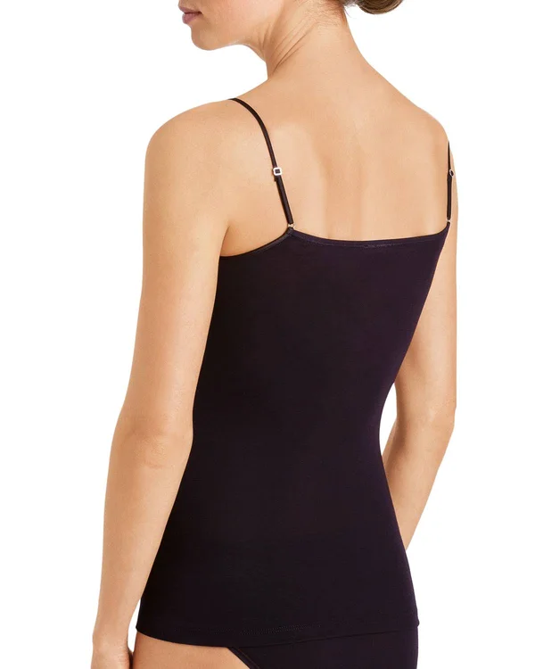 Hanro Moments Spaghetti Camisole, Black (1484) S