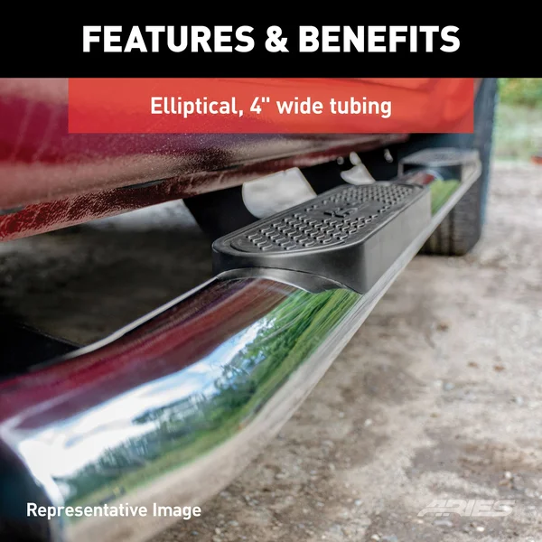 Aries 4in Oval Nerf Bars - ARI-S224048-2