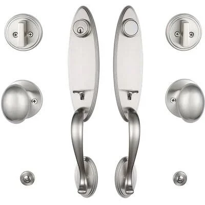 Newbang MDHST2006US15-SET Complete Inactive Dummy Handleset with Lever and Rosette Finish: Nickel