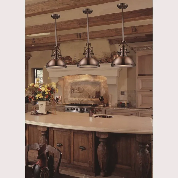 Elk Lighting 3 Light Island in Oiled Bronze 66635-3