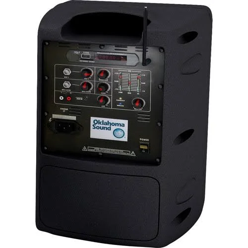 Oklahoma Sound PRA-8000-PRA8-6 40 Watt Wireless PA System with Wireless Lavalier Microphone