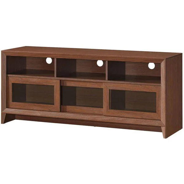 Techni Mobili Modern TV Stand with Storage - Hickory