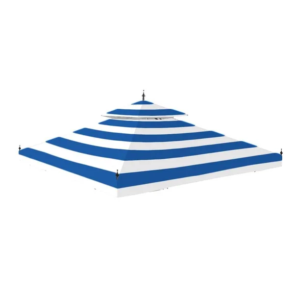Garden Winds Replacement Canopy Top Cover for The Arrow Gazebo -Standard 350 - Cabana Blue
