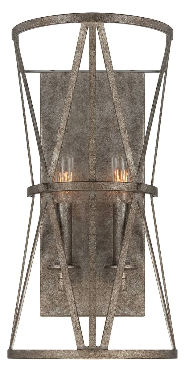 Savoy House 9-9124-2-285 Rail 2 Light Wall Sconce - Antique Nickel