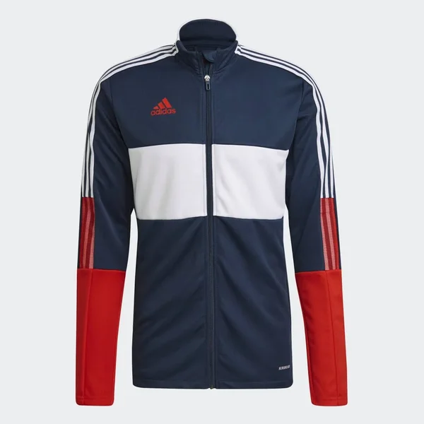 Adidas Men's Navy/Red Tiro Track Jacket - Size: XXL, Polyester