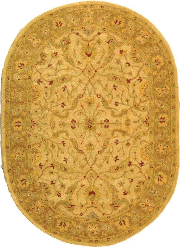 Safavieh Antiquity AT311C Ivory - Brown Rug 7&6x22 x 9&6x22 Oval