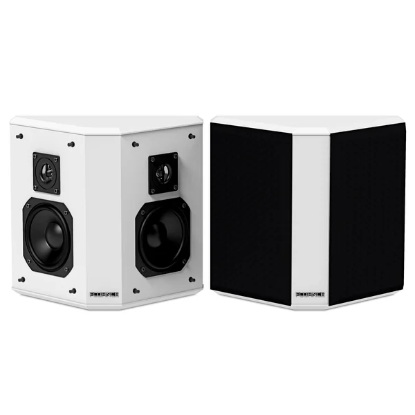 Fluance SXBP2WH Home Theater Bipolar Surround Sound Speakers (White)
