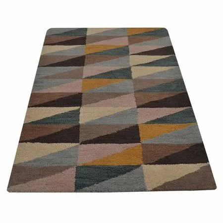 Corrigan Studio Chow Hand-Tufted Wool Area Rug, Brown