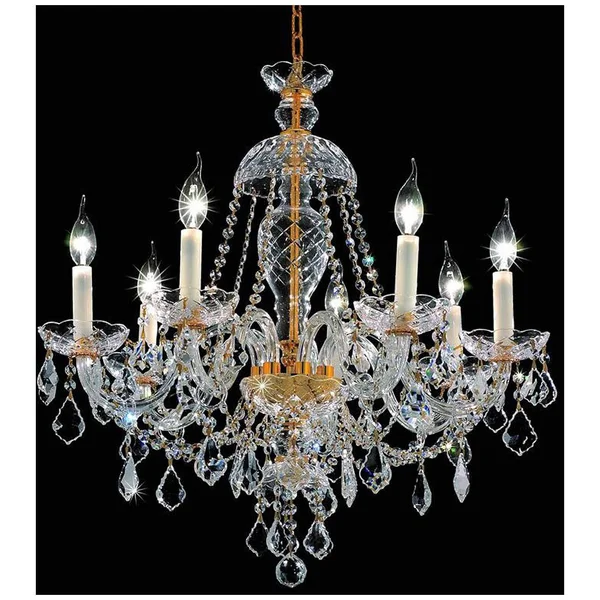 Elegant Lighting Alexandria 7 Light Gold Chandelier Clear Royal Cut Crystal (7831D26G/RC)