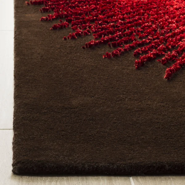 Safavieh Soho 655 Area Rug, Brown, Red, 6& x 6& Square