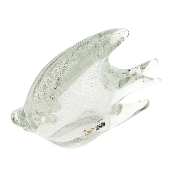 Murano Glass Fish - Sparkling Silver
