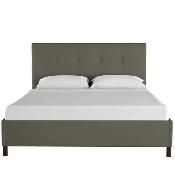 Full Tufted Platform Bed in Zuma Charcoal - Project 62