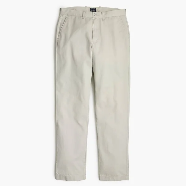 J.Crew Factory Mens Straight-Fit Flex Khaki Pant (Stone - Size 33x30)