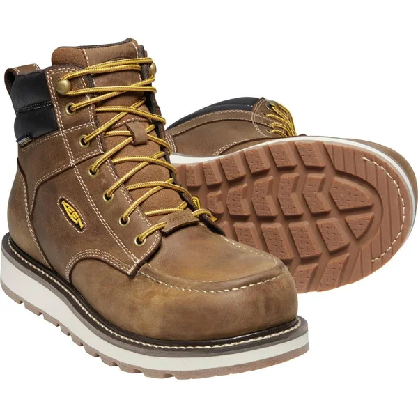 Keen Utility 6x22 Cincinnati Composite Toe Waterproof Boots, Men's Belgian/Sandshell