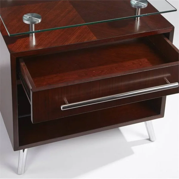 Progressive Furniture Studio City Dark Mozambique Rectangular End Table