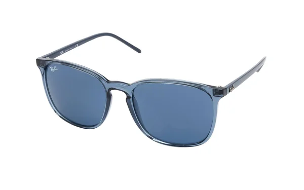 Ray-Ban RB4387-56 D-Frame Sunglasses - Plastic, Blue, Unisex