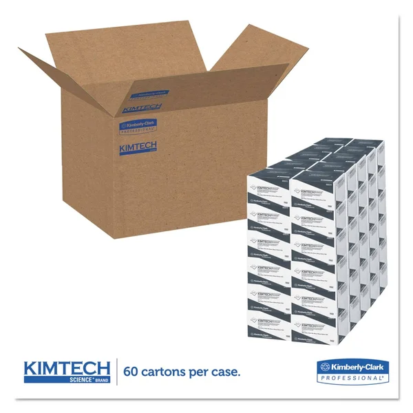 Kimtech Precision Wipers - Pop-Up Box, 1-Ply, 4 2/5 x 8 2/5, White, 280/BX, 60