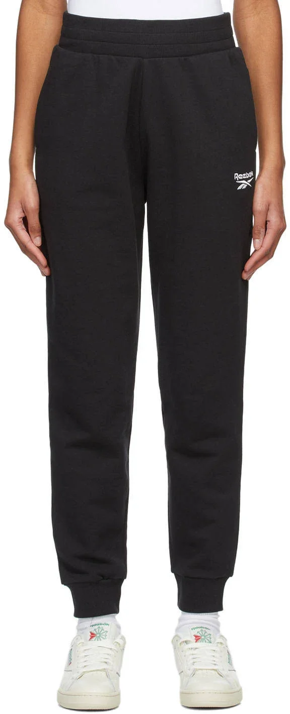 Reebok Classics Black French Terry Classic Lounge Pants