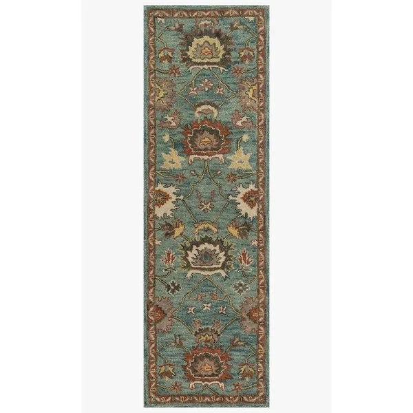 Loloi Underwood Un-01 2&3x22 x 3&9x22 Taupe - Blue Rug