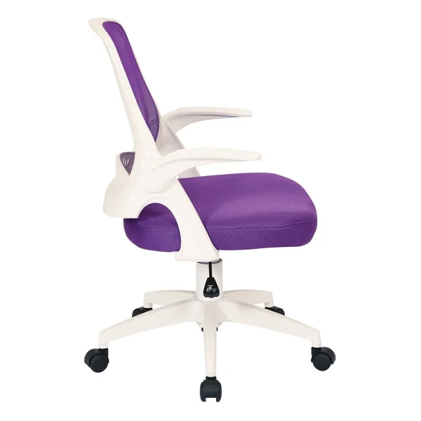 Ave Six Jackson Modern Desk Chair - Orange/White