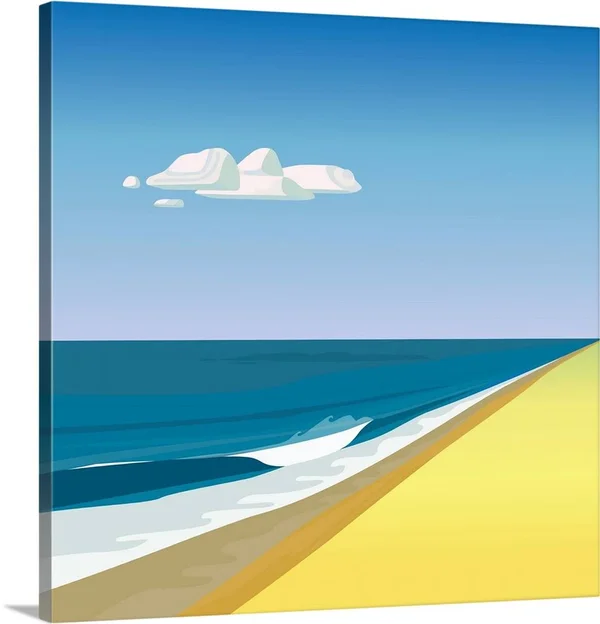 Rothko Beach - Large Solid-Faced Canvas Wall Art Print, Great Big Canvas