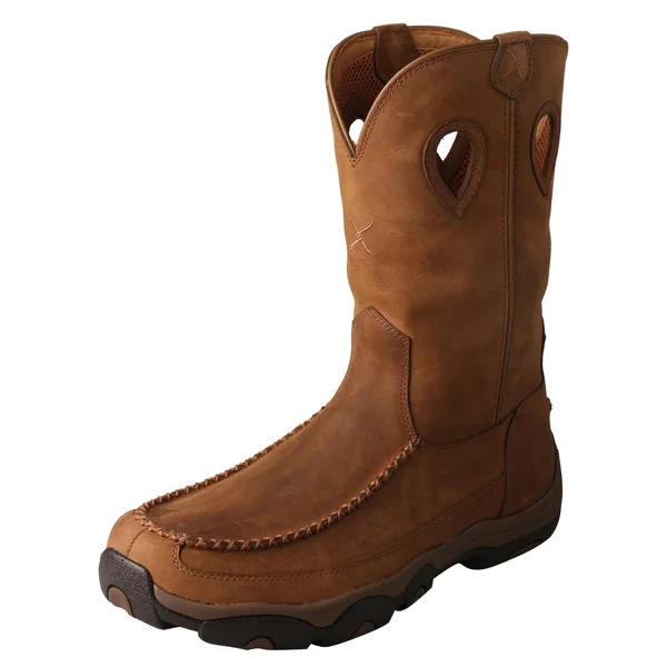 Twisted x Men's MHKBCW1 Hiker Boot, Distressed Saddle/Saddle Leather