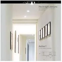 WAC Lighting R3ASWT-A840-HZWT Aether LED Module Haze White Wall Wash Trim