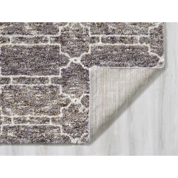 Kas Bungalow 2302 Mocha Mosaic Area Rug 7&10x22 x 10&6x22