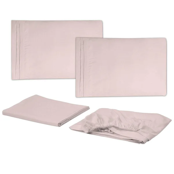 Sweet Home Collection Full 4-pc Sheet Set - Silver