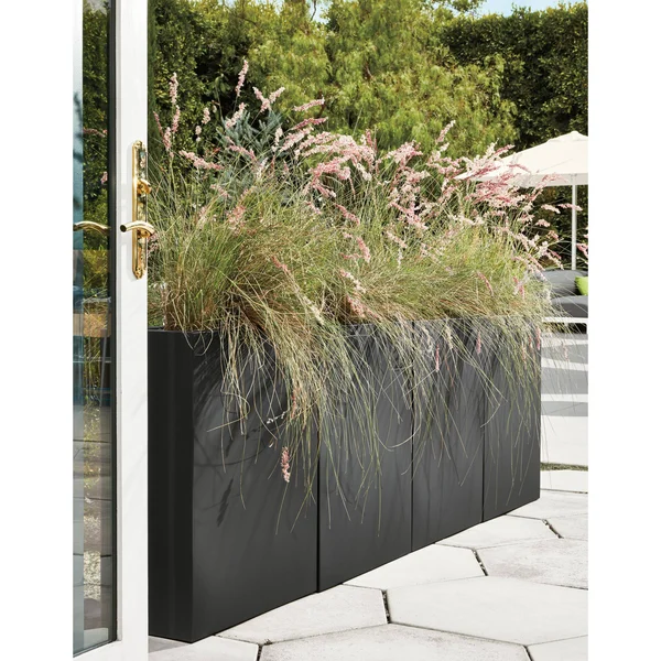 Room & Board - Modern Terrace Rectangle Planter 8D 16W 22H in Silver Grey